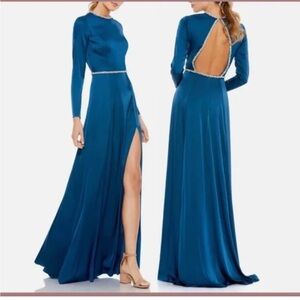 IEENA MAC Duggal long sleeve gown